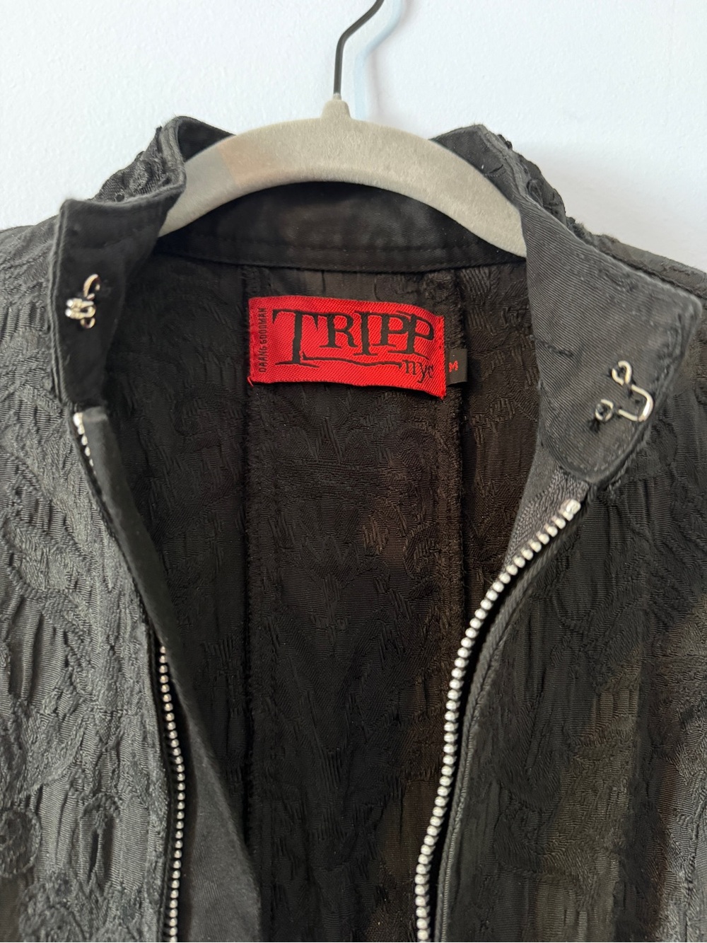 Tripp NYC Black Brocade Lace-Back Jacket - Picture 4 of 7
